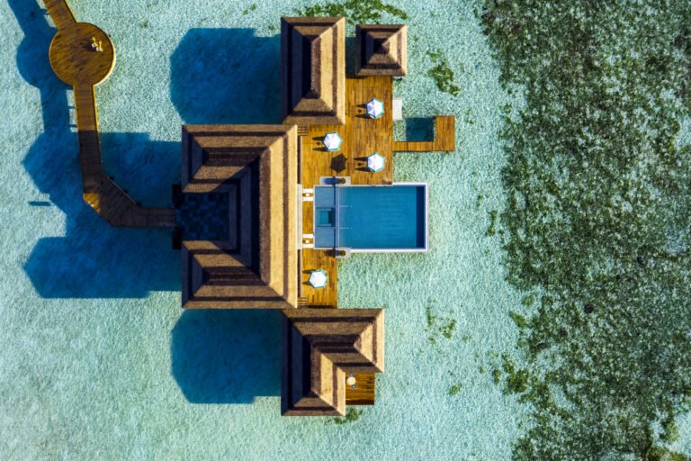 Four bedroom retreat aerial